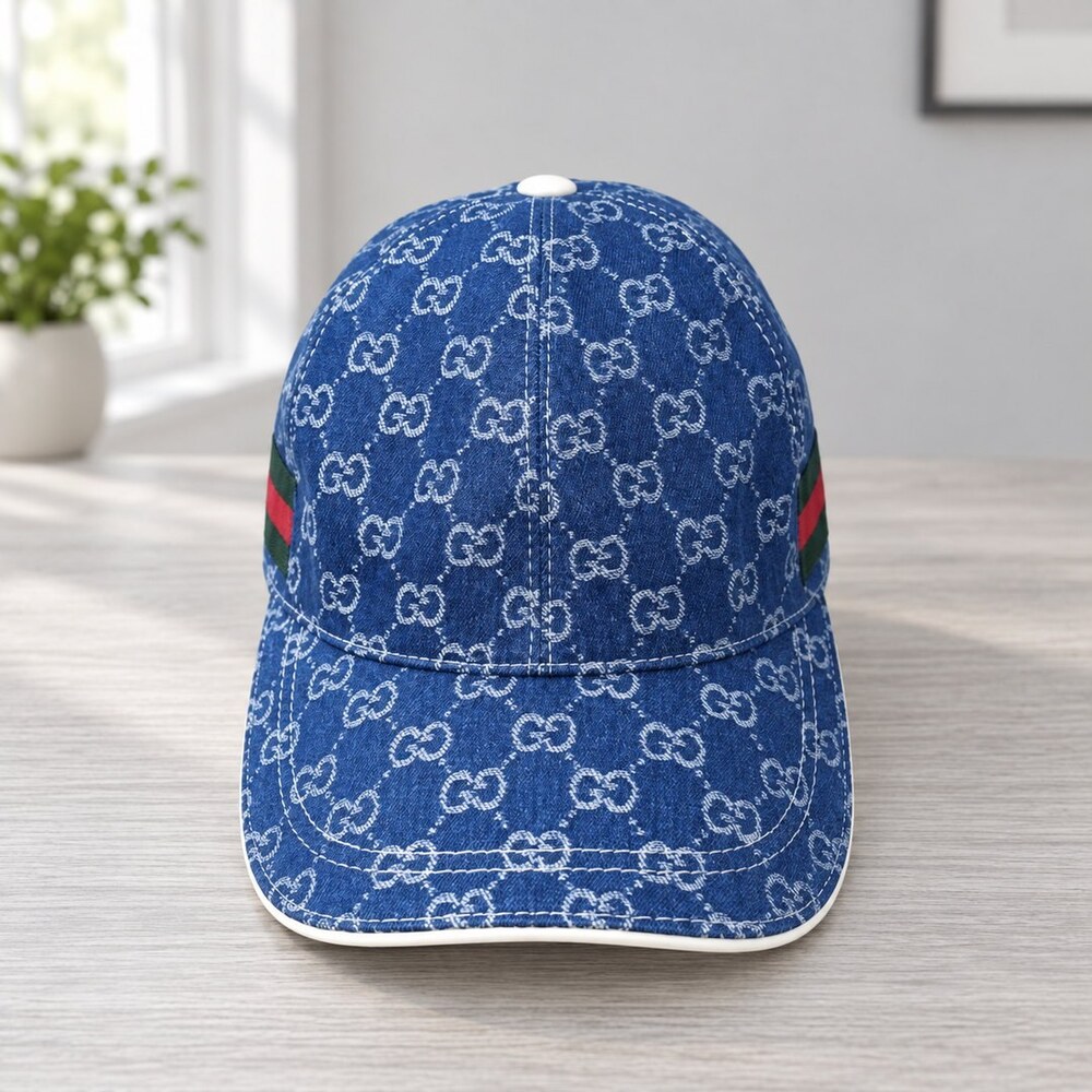 Gucci Blue GG Denim Baseball Cap